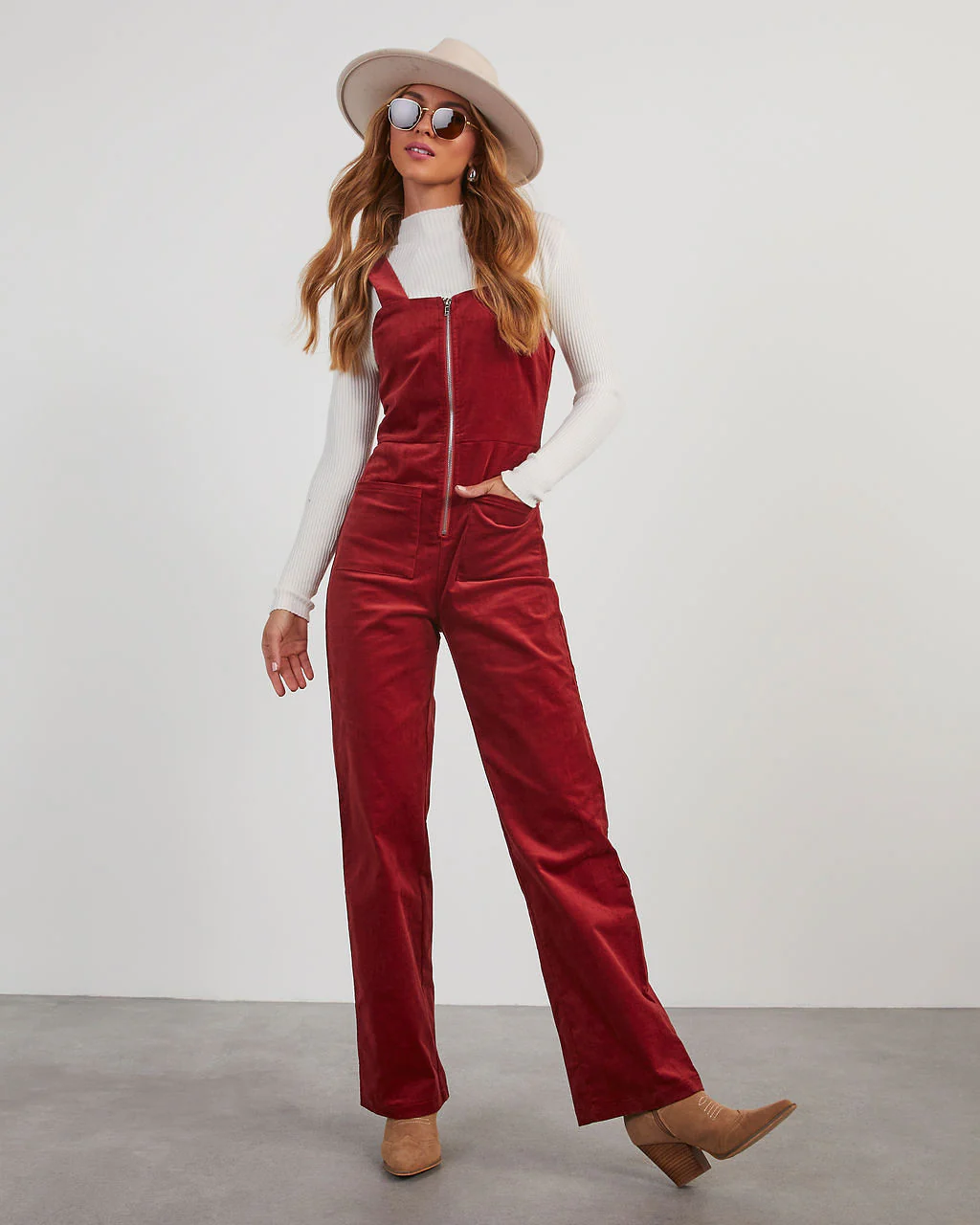 Zachary Corduroy Sleeveless Jumpsuit - Image 8