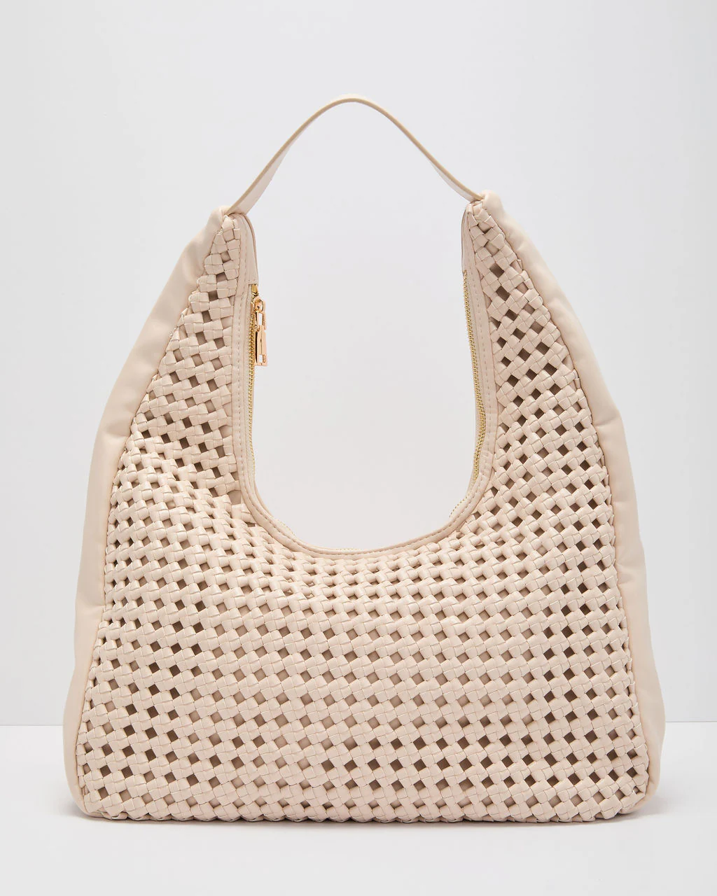 Zarae Woven Vegan Leather Tote Bag - Image 2