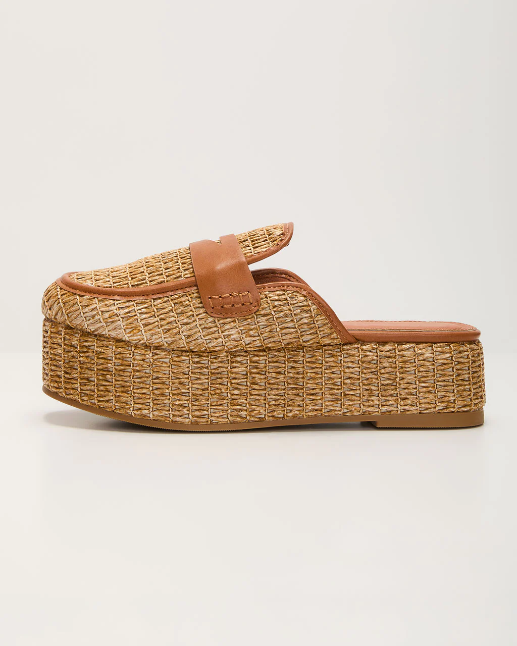 Zariah Straw Platform Loafers - Image 3