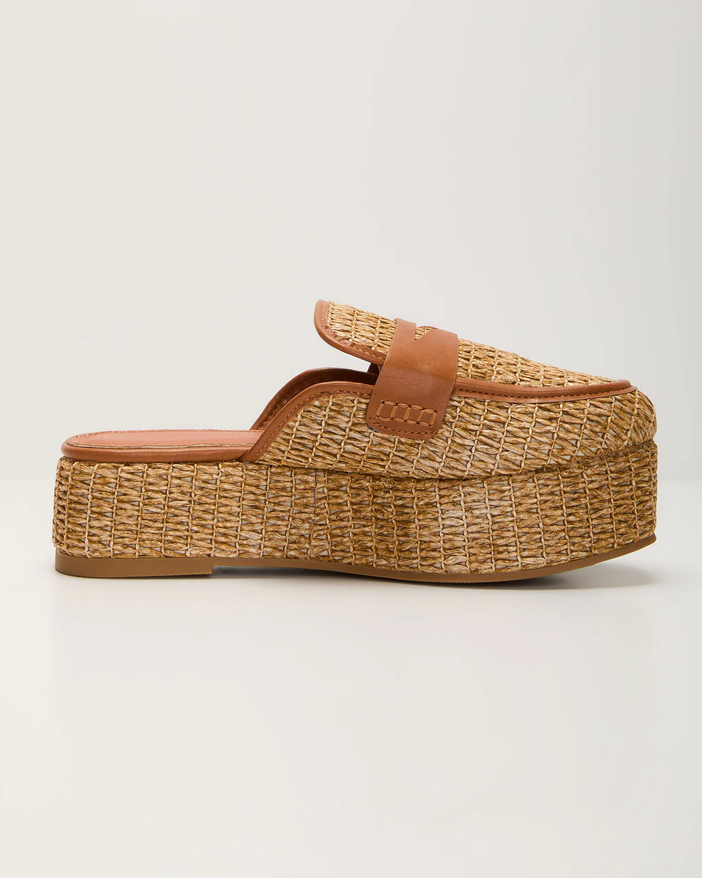 Zariah Straw Platform Loafers - Image 6