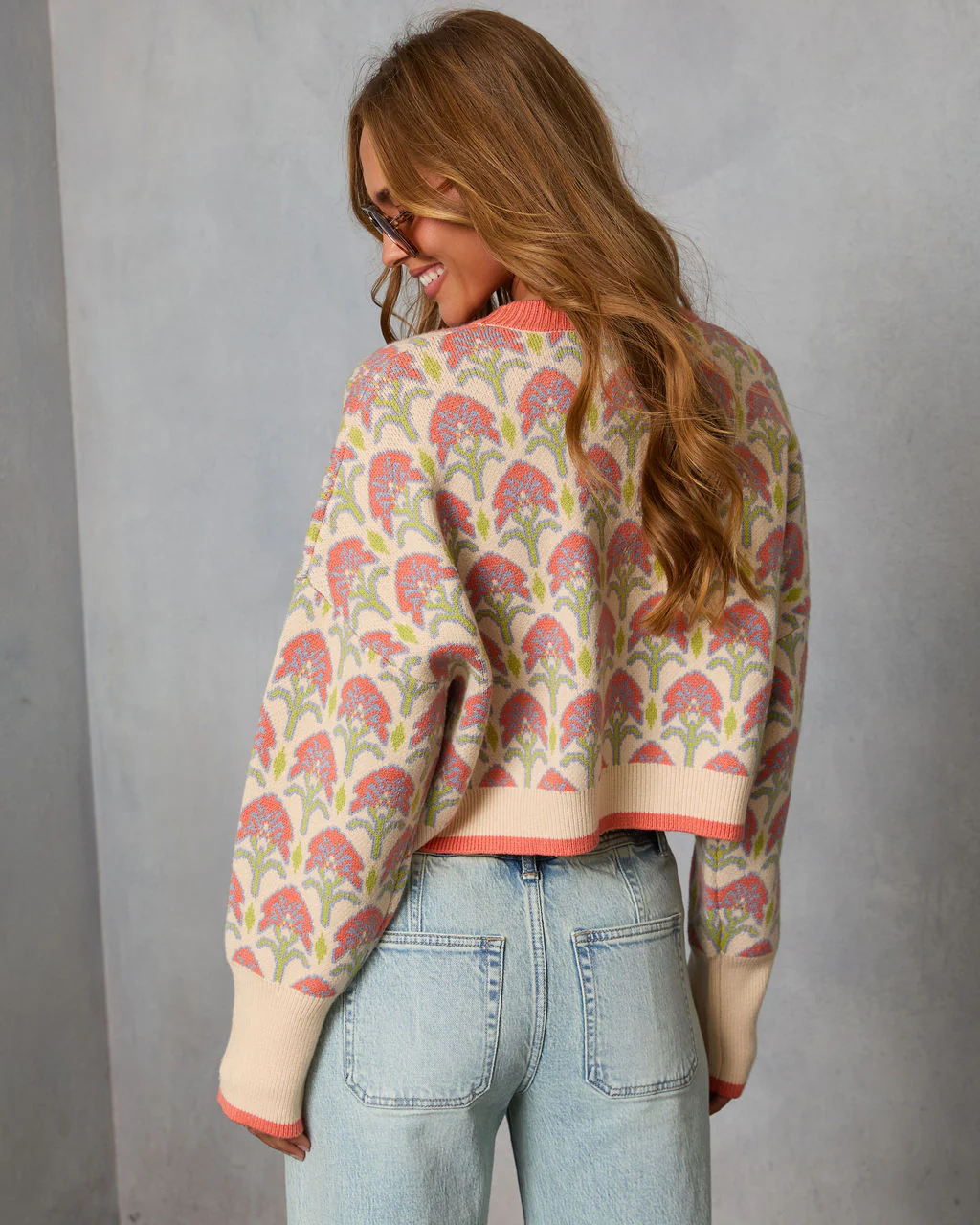 Zaylie Printed Knit Sweater - Image 4