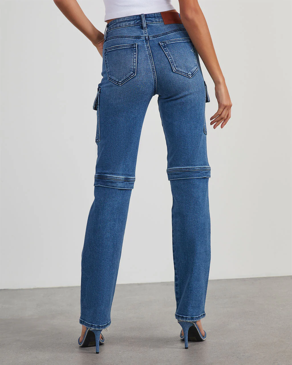 Zhaire Super Stretch High Rise Straight Jeans - Image 14
