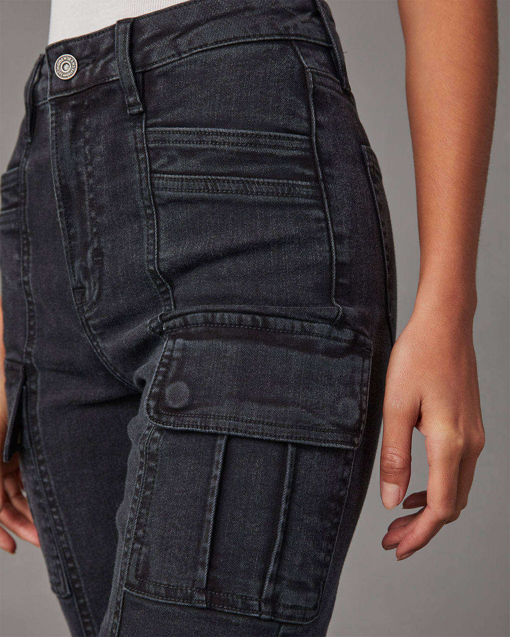 Zhaire Super Stretch High Rise Straight Jeans - Image 5