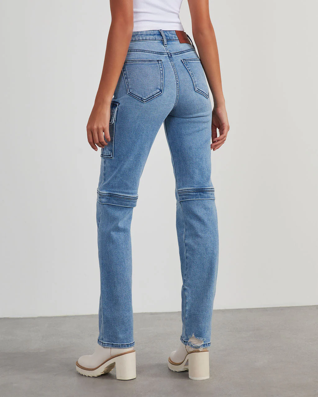 Zhaire Super Stretch High Rise Straight Jeans - Image 9