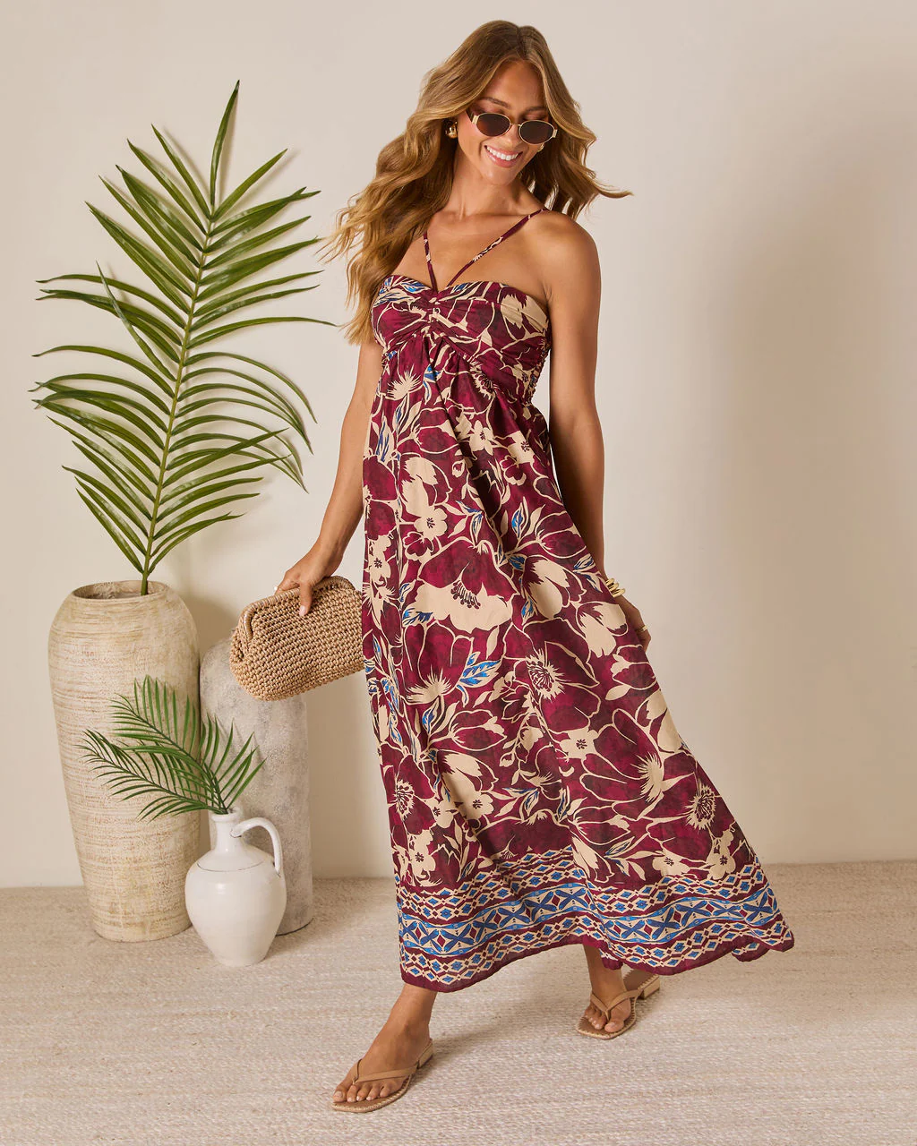 Sunset Tropics Empire Maxi Dress - Image 3