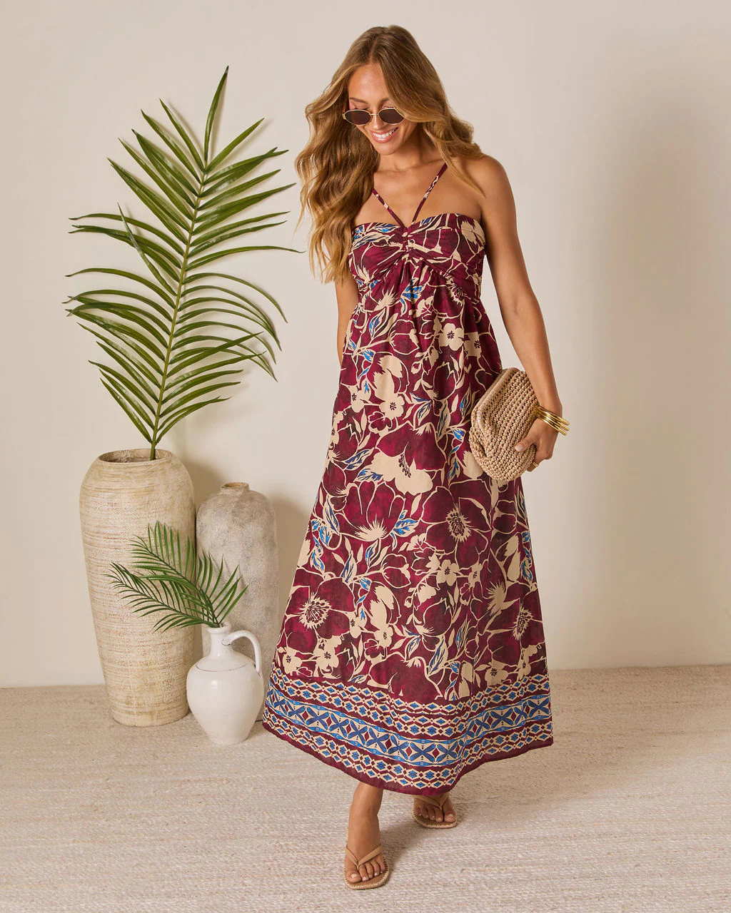 Sunset Tropics Empire Maxi Dress - Image 5