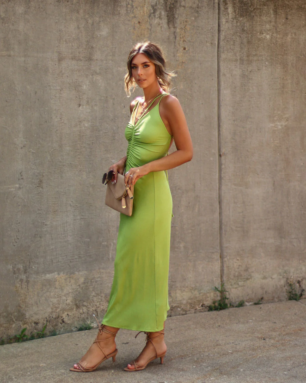 Zya Ruched Midi Dress - Image 2