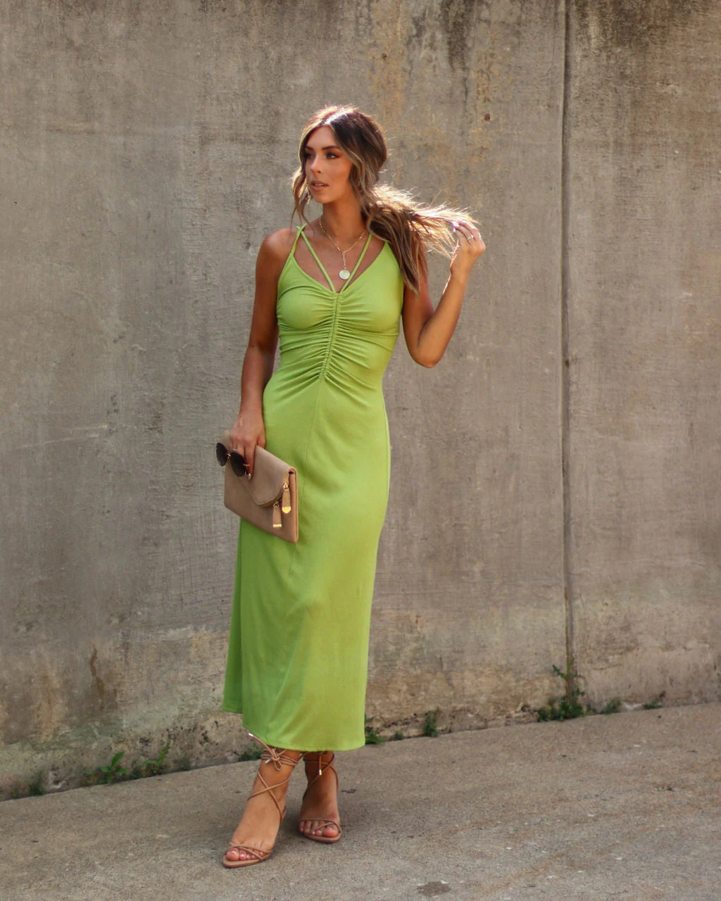 Zya Ruched Midi Dress - Image 4
