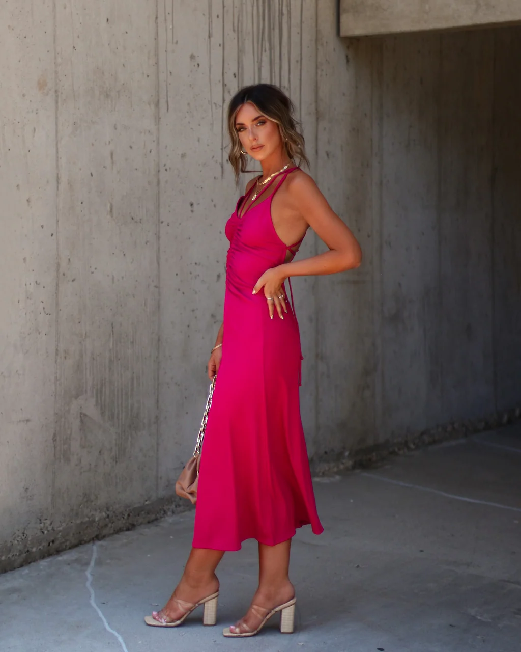 Zya Ruched Midi Dress - Image 7